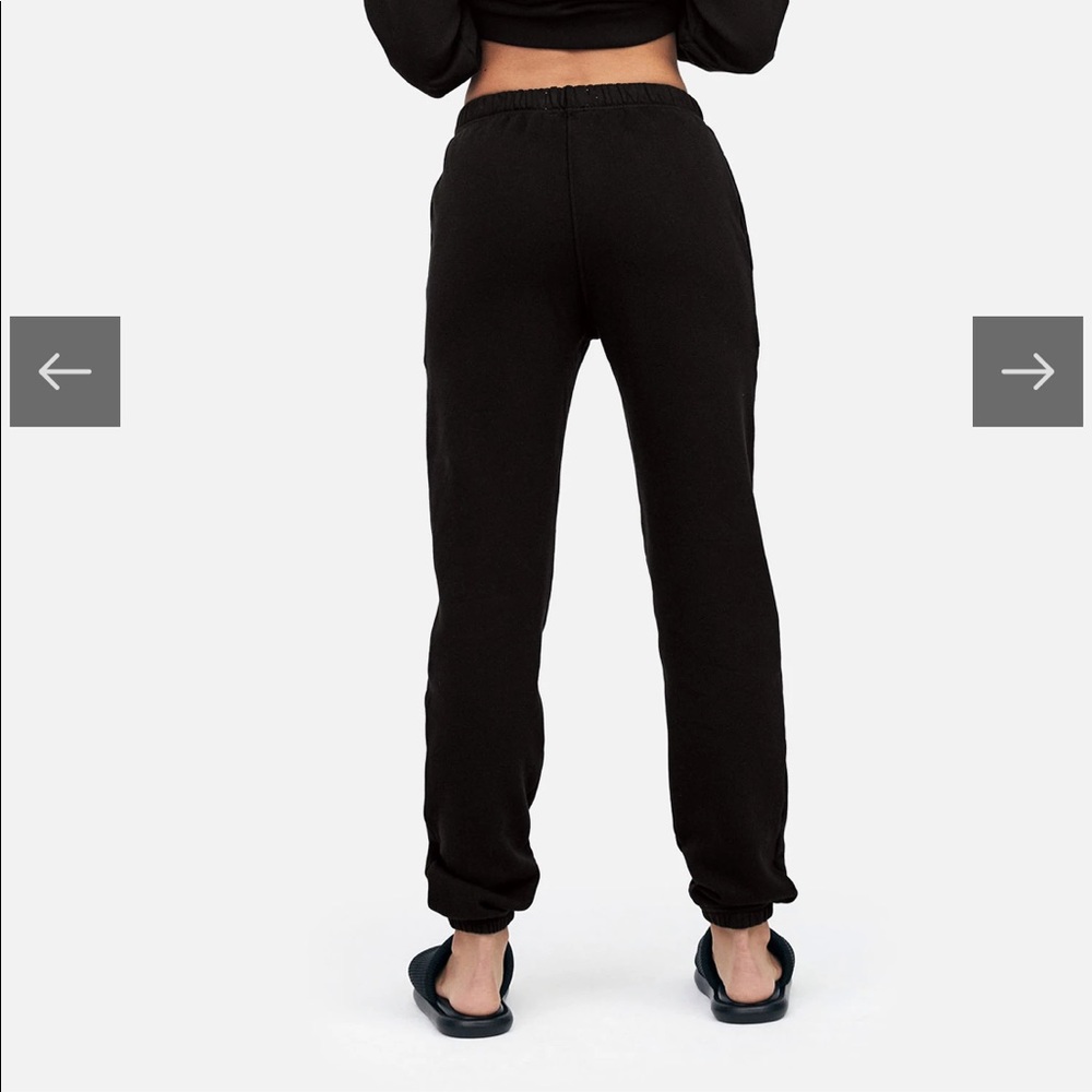 Mate the label black fleece sweatpants